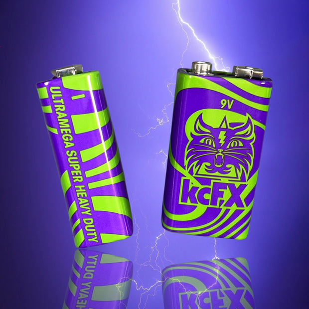 kittycasterFX Ultramega Super Heavy Duty 9-volt battery (2 pack)